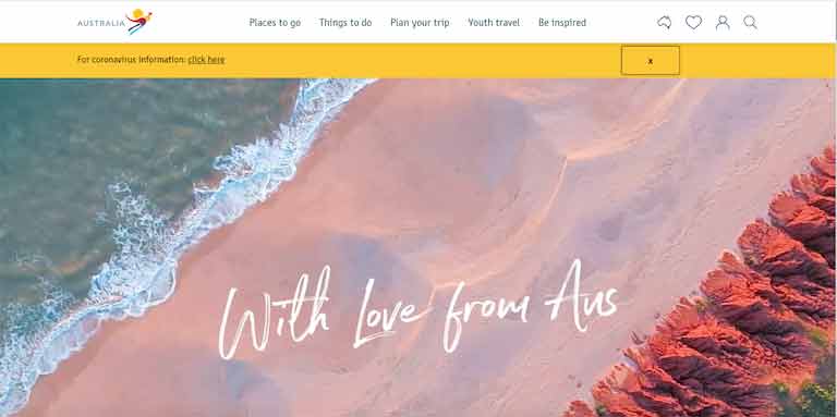 Contoh Official Website Tourism